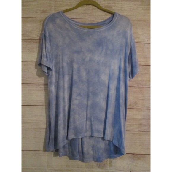 American Eagle Soft & Sexy Size Small Hi-Low Shirt Blue Short Shirt T-Shirt - Picture 1 of 3
